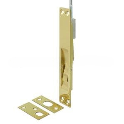 24" Rod Extension Flush Door Security Bolt PVD Polished Brass