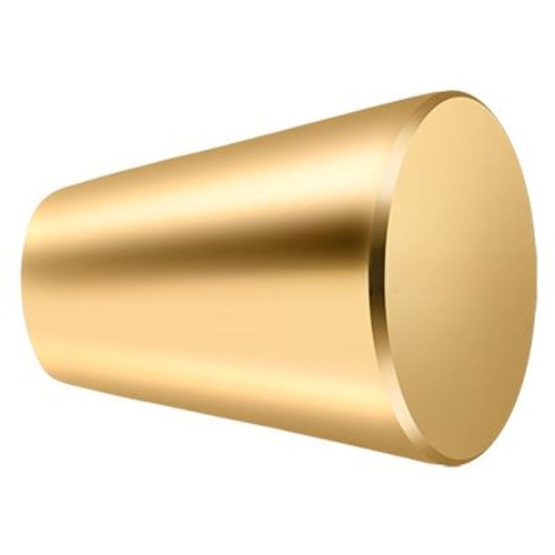 1-1/8" Projection Conical Cabinet Door Knob Lifetime Polished Brass