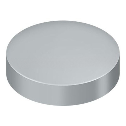 1" Diameter Round Cover Caps For Screw Heads Flat Brushed Chrome