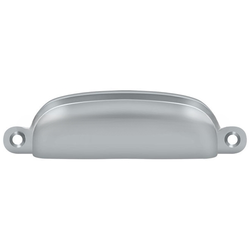 Deltana SHP29U26D 3-5/8" Center to Center Exposed Shell Cabinet Pull Brushed Chrome