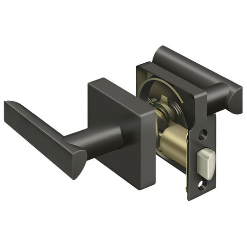 Elite Livingston Series Lever With Square Rose Passage Oil Rubbed Bronze