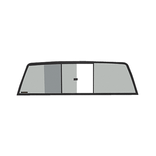 Tri-Vent Three Panel Slider with Solar Glass for 1987-1996 Dodge D-50 Cabs and 1987-1996 Mitsubishi Standard and Macro Cabs