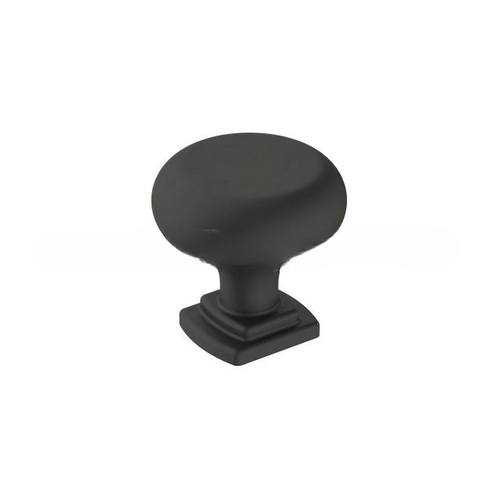 Surpass 1-1/4" Diameter Cabinet Knob Matte Black Finish