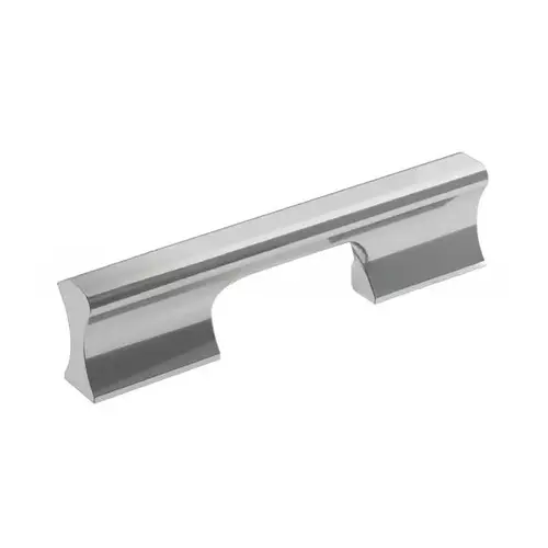 Status 3-3/4" Center to Center Cabinet Pull Bright Chrome Finish