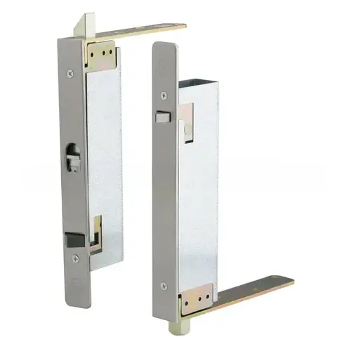 FB61P Constant Latching Top/Bottom Flush Bolts - Wood Doors, Satin Stainless Steel Pair