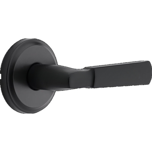 Perth Lever Privacy Door Lock with 6AL Latch and RCS Strike Matte Black Finish