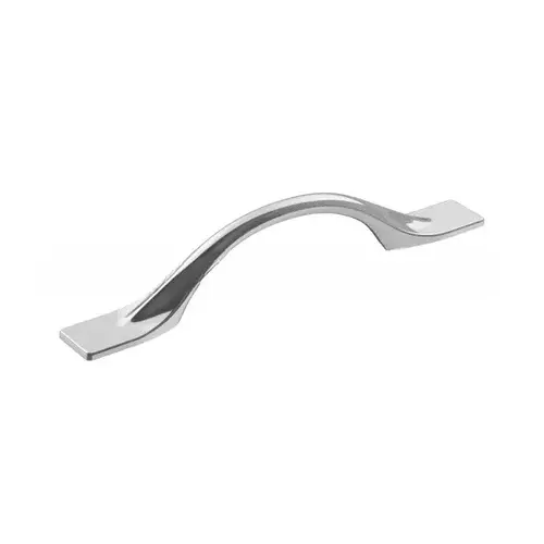 Uprise 3-3/4" Center to Center Cabinet Pull Bright Chrome Finish