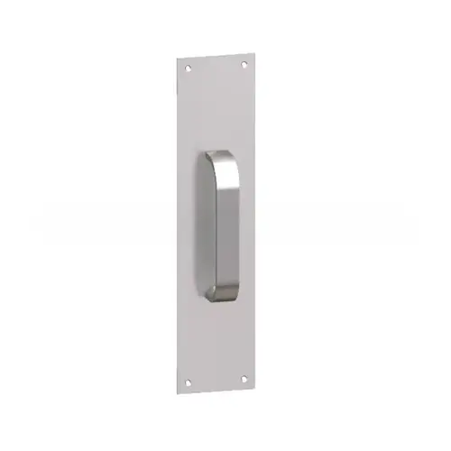 3" x 12" Square Corner Plate with 1G Pull Satin Stainless Steel Finish - * Not Returnable *