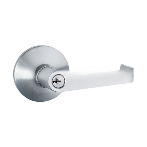 Lever Handle Keyed Entry Exit Trim for PB1100 and V40 Series Panic Bars Aluminum Finish