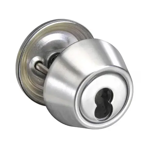 D Series Satin Chrome Deadbolt Cylinder by Thumbturn SFIC Cylinder Prep Less Cylinder