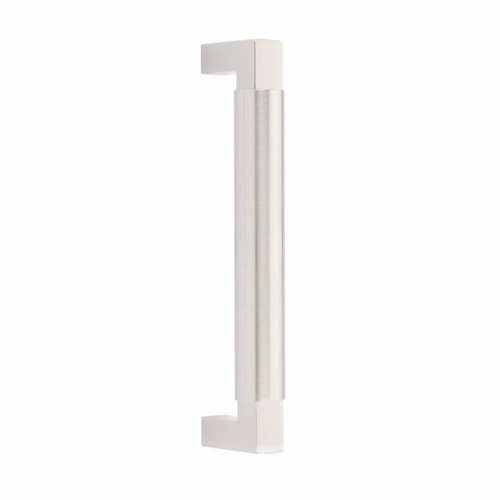 Hercules Smooth Door Pull with 8" Center to Center and Concealed Surface Mounting Satin Nickel Finish