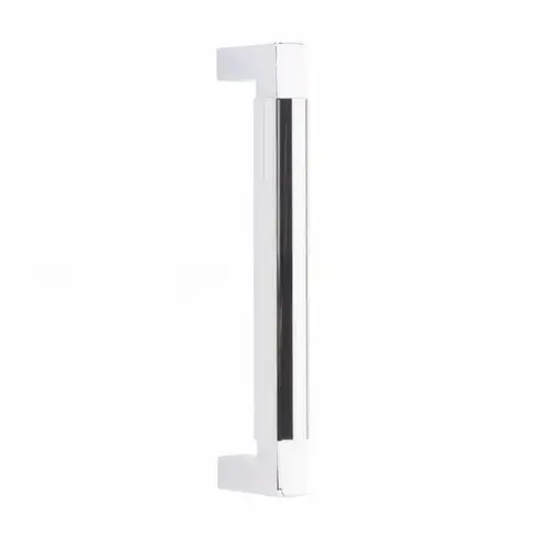 Hercules Smooth Door Pull with 8" Center to Center and Concealed Surface Mounting Polished Chrome Finish