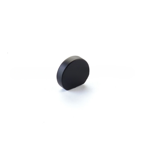 1" Cafe Modern Oval Cabinet Knob with 7/8" Center to Center Matte Black Finish