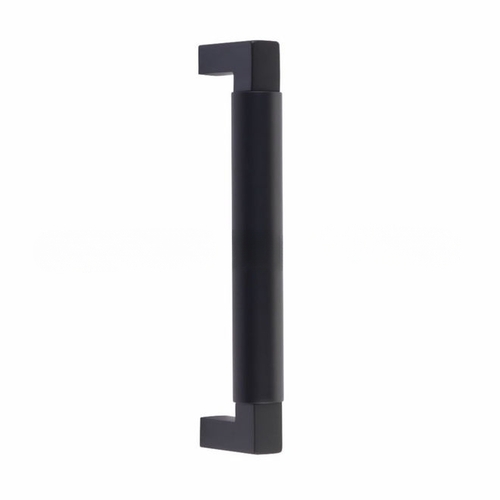 Hercules Smooth Door Pull with 8" Center to Center Flat Black Finish