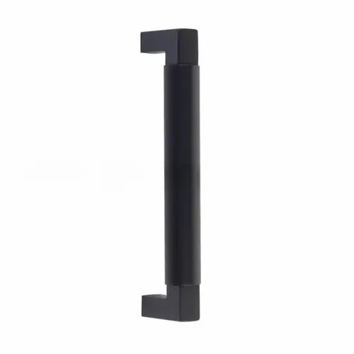 Hercules Smooth Door Pull with 8" Center to Center and Concealed Surface Mounting Flat Black Finish