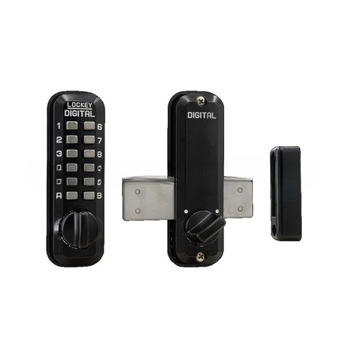 Mechanical Surface Mount Digital Keyless Combination Lock Jet Black