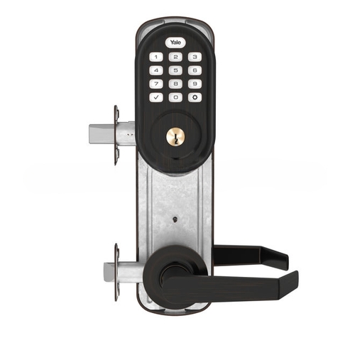 Yale Real Living YRC216NRNW510BP Assure Lock Push Button Stand Alone