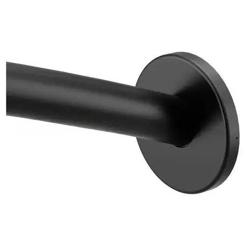 Low Profile 5' Curved Shower Rod Matte Black Finish