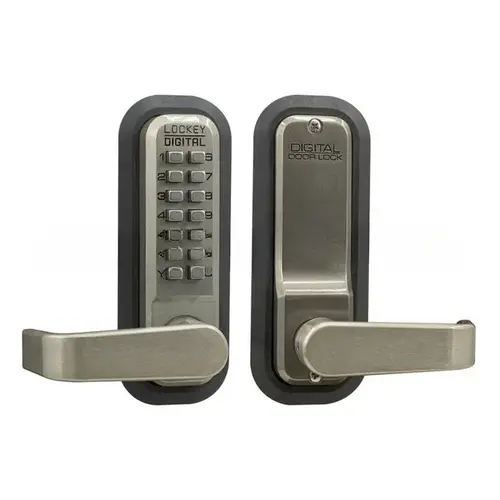 Mechanical Keyless Lever Lock With Passage Single Combination Satin Nickel