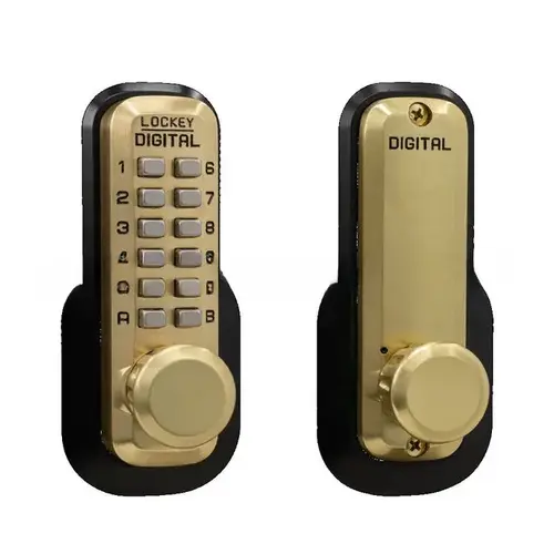 Mechanical Keyless Digital Combination Deadlocking Spring Latch Lock Single Combination Satin Brass