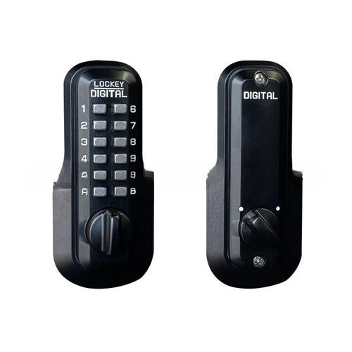 EZ Mechanical Keyless Combination Deadbolt Lock Single Combination Jet Black Marine Grade