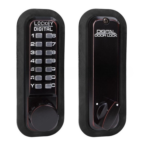 Mechanical Keyless Deadbolt with Single Combination Oil Rubbed Bronze Finish