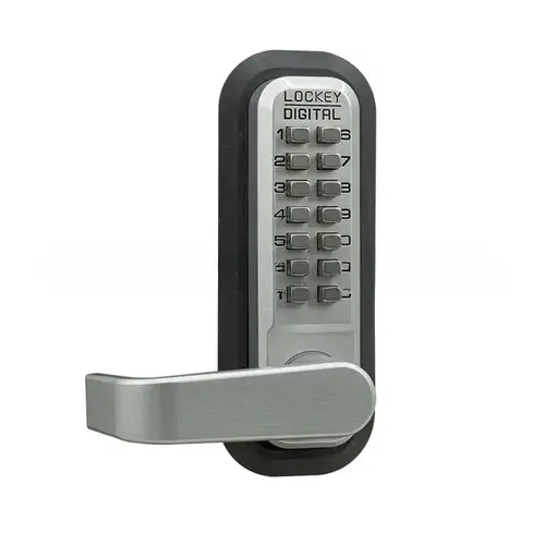 Mechanical Keyless Panic Trim with Lever Satin Chrome Marine Grade Finish