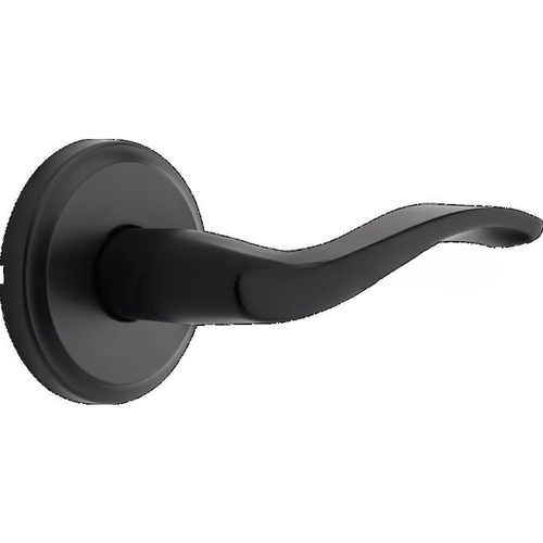 Sedona Lever Privacy Door Lock with 6AL Latch and RCS Strike Matte Black Finish