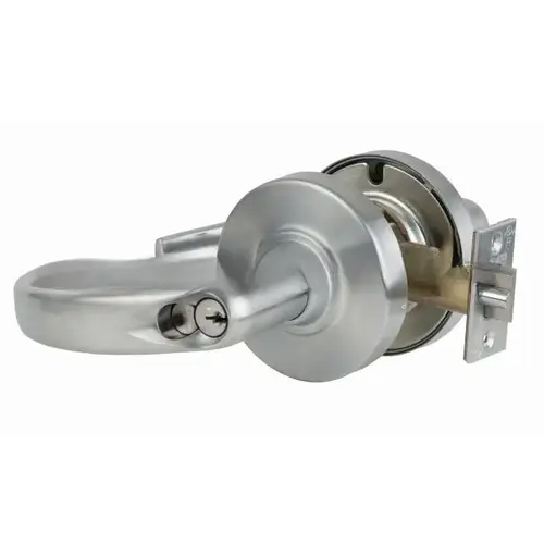 ND Series Store Large Format C Keyway Sparta Lockset with 13-247 Latch 10-025 Strike Satin Chrome Finish