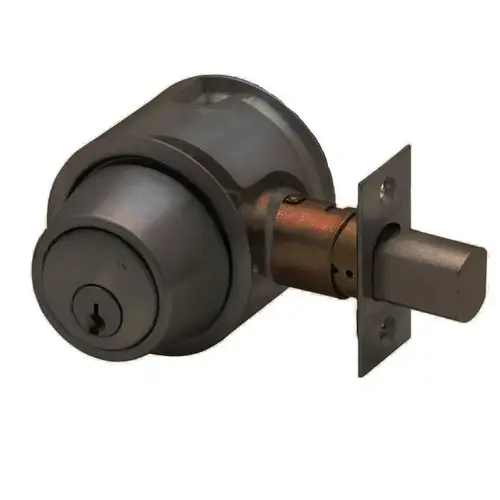 Lock Deadlock Dark Oxidized Satin Bronze Oil Rubbed