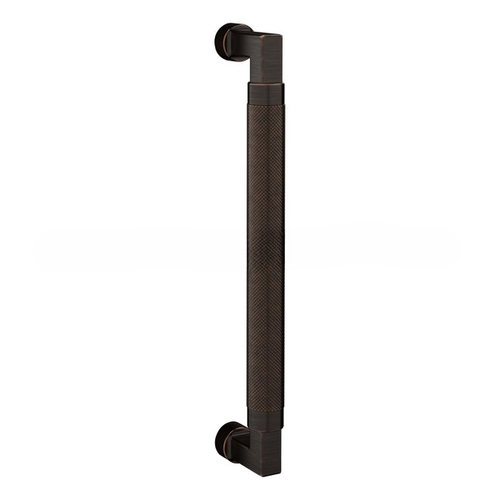 10" Contemporary Knurled Grip Door Pull Venetian Bronze Finish