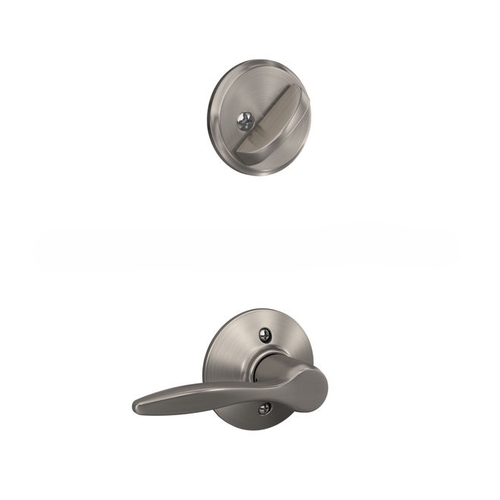 Right Hand Delfayo Lever Interior Active Trim with 12326 Latch and 10269 Strikes Satin Nickel Finish