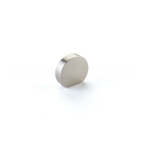 Schaub 10040-BN 1" Cafe Modern Oval Cabinet Knob with 7/8" Center to Center Brushed Nickel Finish