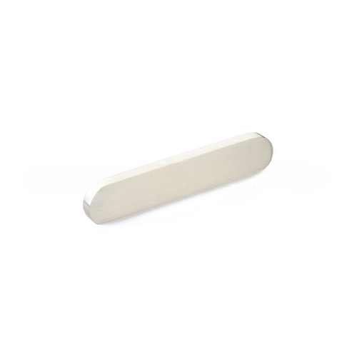 Schaub 10042-BN 5-7/8" Cafe Modern Oval Cabinet Pull with 4" and 5" Center to Center Brushed Nickel Finish