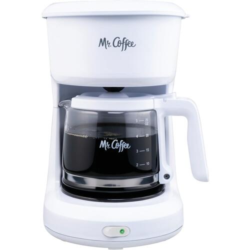 RIVAL 2134286 2019065 Coffee Maker, 5 Cups Capacity, White