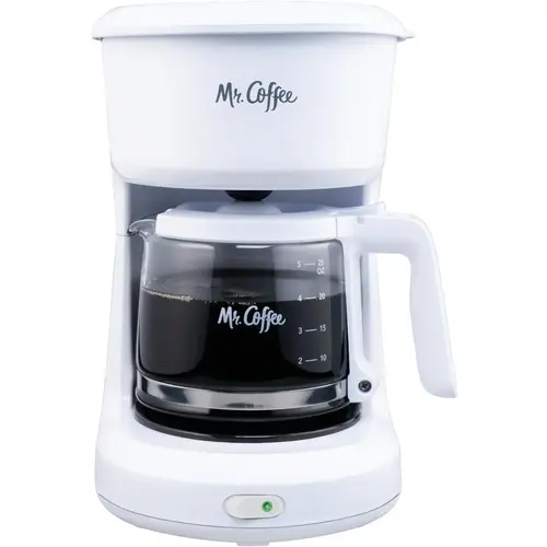 RIVAL 2134286 2019065 Coffee Maker, 5 Cups Capacity, White