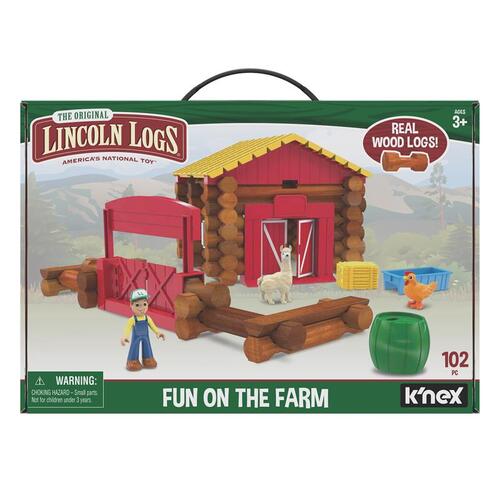 Fun on the Farm Toy America's National Toy Wood Multicolored 102 pc Multicolored