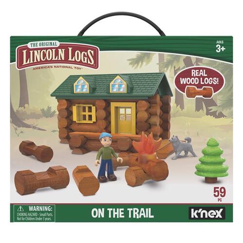 BASIC FUN INC 00821 On The Trail Toy America's National Toy Wood Multicolored 59 pc Multicolored