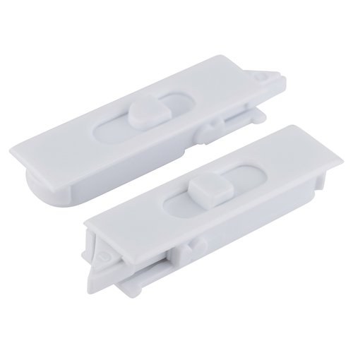 Silver Line Snap-In Tilt Latch 85 Series Pair Left and Right Set White
