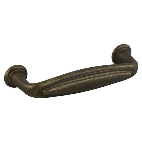 Mulholland Traditional Style Bar Cabinet Pull Handle 3" Center to Center Rustic Brass - pack of 200