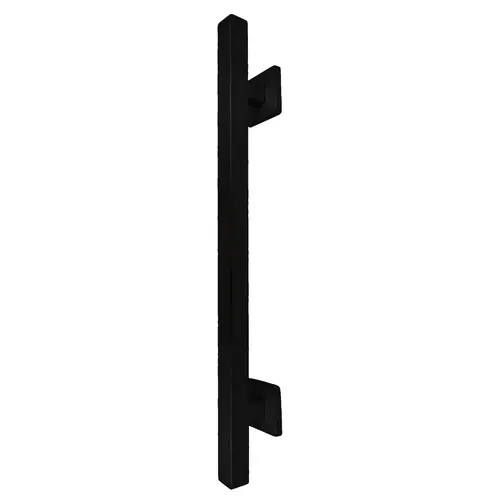 Matte Black Straight 18" Square Grab Bar