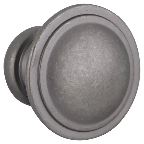 Two Ring Style Kitchen Cabinet Knob 1-3/16" Diameter  Weathered Nicke - 2 per pack x4 packs