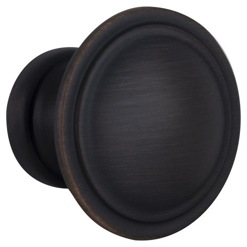 Two Ring Style Kitchen Cabinet Knob 1-3/16" Diameter  Oil Rubbed Bronze