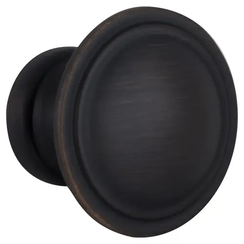 Two Ring Style Kitchen Cabinet Knob 1-3/16" Diameter  Oil Rubbed Bronz - 2 per pack x500 packs