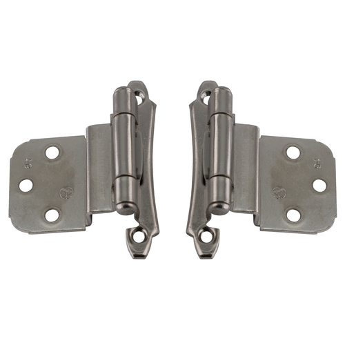 Polished Brass Inset Face Mount Self-Closing Cabinet Hinge 3/8" For Kitchen And Cabinet Hardwar - 2 per pack x20 packs