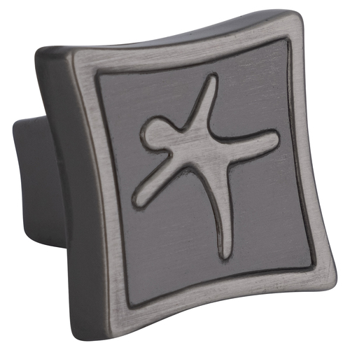 Pewter Motif Square shape Cabinet Knob For Kitchen And Cabinet Hardware