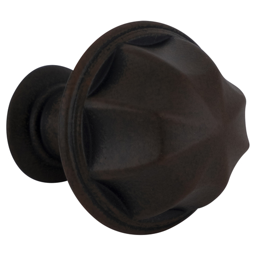 Transitional Round Cabinet Knob For Kitchen And Cabinet Hardware 1" Diameter Antique Rust