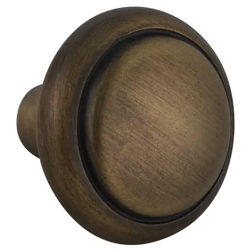 Gilded Bronze Sterling Traditional Round Cabinet Knob 1-1/8" Diameter For Kitchen And Cabinet Hardware Gilded Bronze - pack of 2