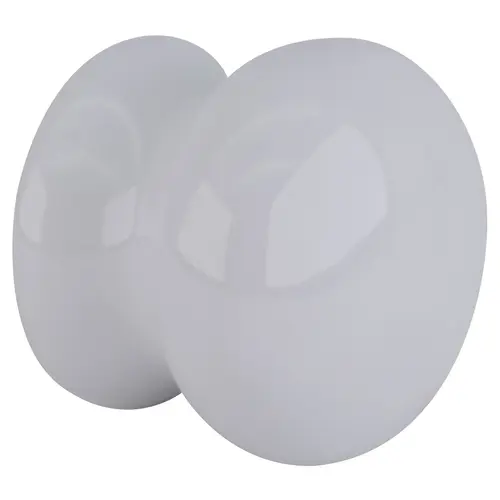 Ceramic Mushroom Kitchen Cabinet Knob For Kitchen Hardware 1 7/16" Diameter White - pack of 2