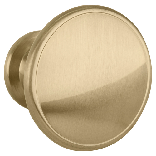Brushed Brass Traditional Bi-Fold Closet Round Knob For Kitchen And Cabinet Hardware